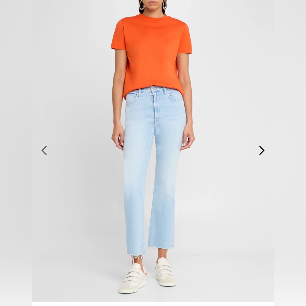 MOTHER Lil' Hustler Ankle Fray Jeans - Balls In Your Court